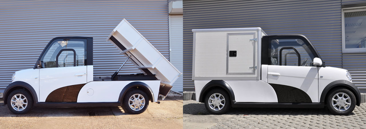 E-Mobility-News: ARI Motors Elektrotransporter, Elektroauto und Elektrolastendreirad neu bei Powertec Emobility