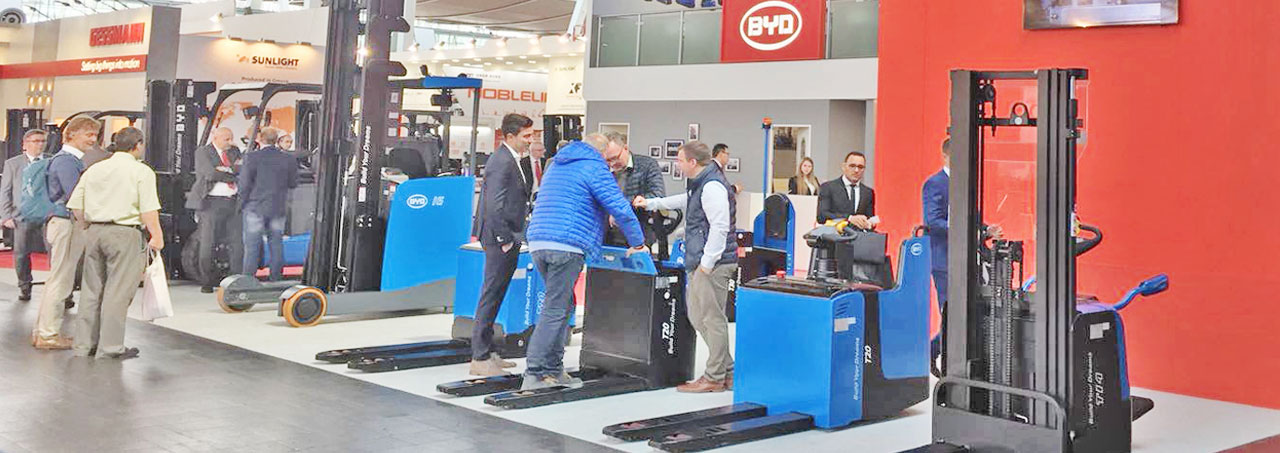 Logsites-News: BYD Forklift mit 8 Welt- und Europa-Premieren auf der CeMAT 2018